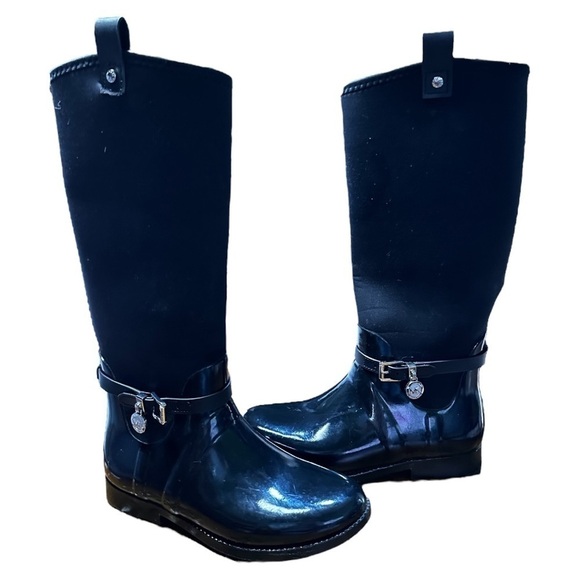 Michael Kors Tall Rain Boots Size 7 - Picture 1 of 6